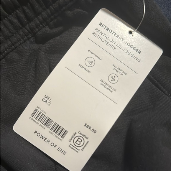 Athleta Retroterry Jogger Pant // Black #818486 - Picture 10 of 14